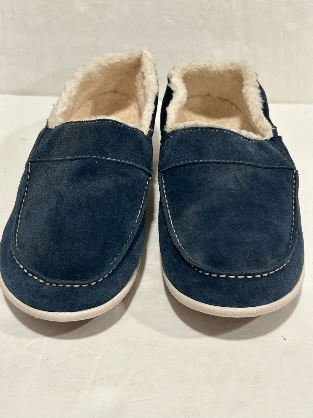 Spenco Revitalign Fiesta Cozy Suede Slipper Loafer Women's 8.5 Wide Comfort